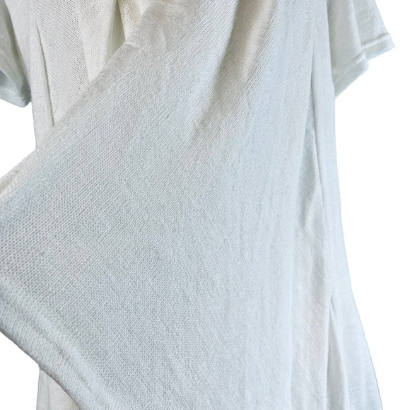 Willi Smith Knit Flowy Open Front Cardigan Womens Small White - Picture 4 of 8